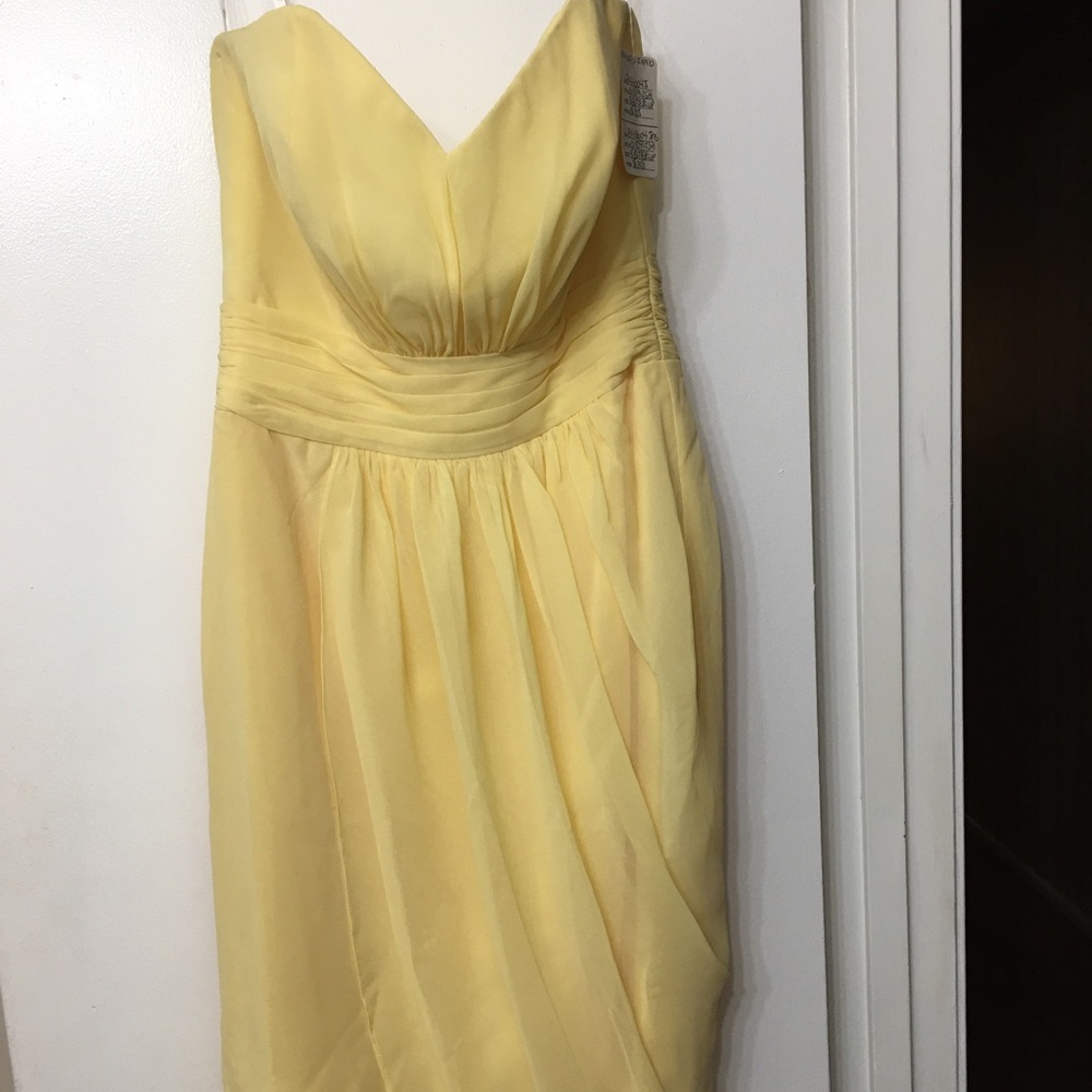 B2 strapless formal gown